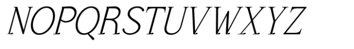 Glevora Thin Italic Font UPPERCASE