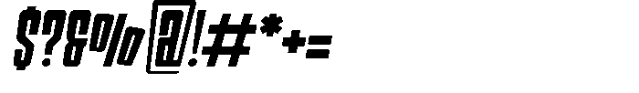 Gliches Italic Font OTHER CHARS