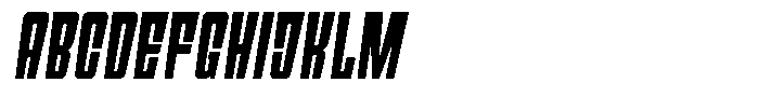 Gliches Italic Font UPPERCASE