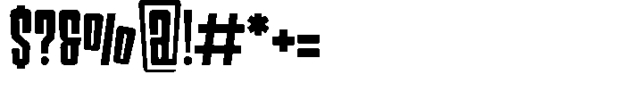 Gliches Regular Font OTHER CHARS