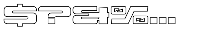 Glico Prime Inline Font OTHER CHARS