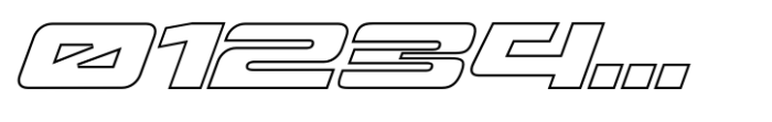 Glico Prime Italic Inline Font OTHER CHARS