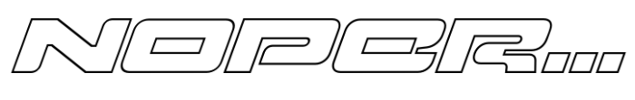 Glico Prime Italic Inline Font UPPERCASE