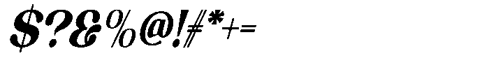 Glide Orwate Italic Font OTHER CHARS