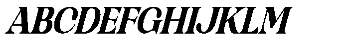 Glide Orwate Italic Font UPPERCASE