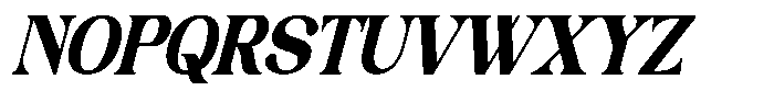 Glide Orwate Italic Font UPPERCASE
