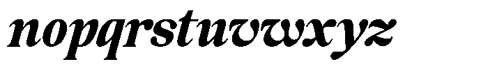Glide Orwate Italic Font LOWERCASE