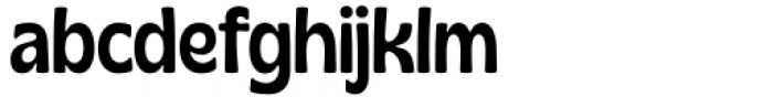 Gliker Regular Semi Condensed Font LOWERCASE