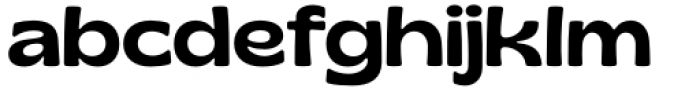 Gliker Regular Semi Expanded Font LOWERCASE