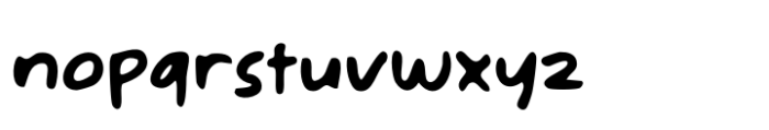 Glimmer Quirk Font LOWERCASE