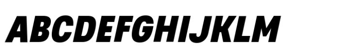Glimp Condensed Black Italic Font UPPERCASE