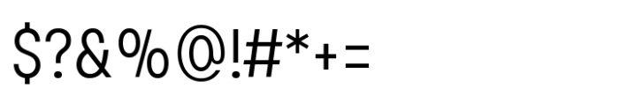 Glimp Condensed Light Font OTHER CHARS