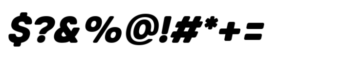 Glimp Rounded Black Italic Font OTHER CHARS