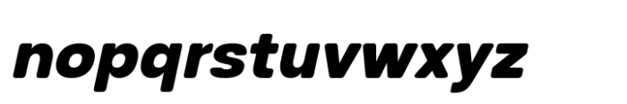 Glimp Rounded Black Italic Font LOWERCASE