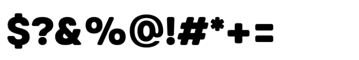 Glimp Rounded Black Font OTHER CHARS