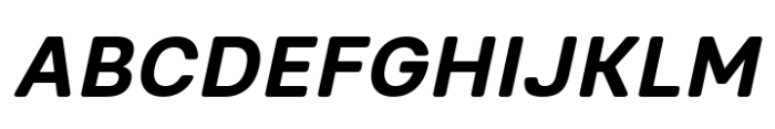 Glimp Rounded Bold Italic Font UPPERCASE