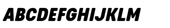 Glimp Rounded Condensed Black Italic Font UPPERCASE