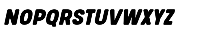 Glimp Rounded Condensed Black Italic Font UPPERCASE