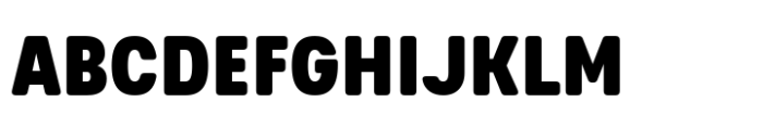 Glimp Rounded Condensed Black Font UPPERCASE