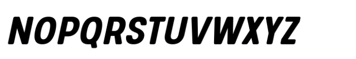 Glimp Rounded Condensed Bold Italic Font UPPERCASE