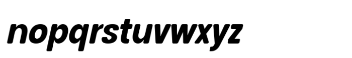 Glimp Rounded Condensed Bold Italic Font LOWERCASE
