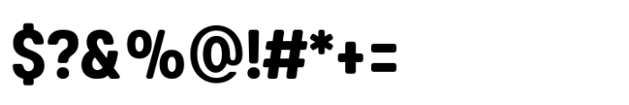 Glimp Rounded Condensed Bold Font OTHER CHARS