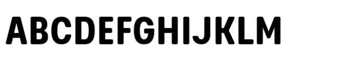 Glimp Rounded Condensed Bold Font UPPERCASE