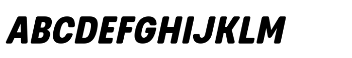 Glimp Rounded Condensed Extra Bold Italic Font UPPERCASE