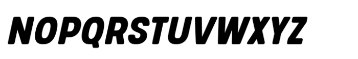 Glimp Rounded Condensed Extra Bold Italic Font UPPERCASE