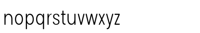 Glimp Rounded Condensed Extra Light Font LOWERCASE