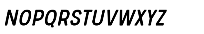 Glimp Rounded Condensed Medium Italic Font UPPERCASE