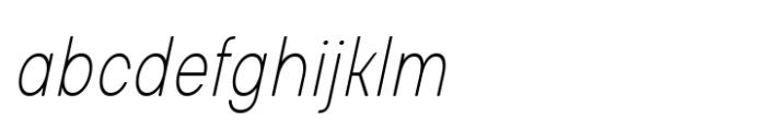 Glimp Rounded Condensed Thin Italic FONT