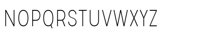 Glimp Rounded Condensed Thin Font UPPERCASE