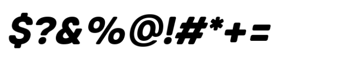 Glimp Rounded Extra Bold Italic Font OTHER CHARS