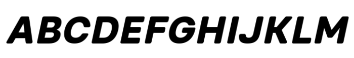 Glimp Rounded Extra Bold Italic Font UPPERCASE
