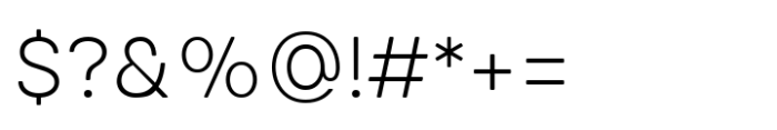 Glimp Rounded Extra Light Font OTHER CHARS