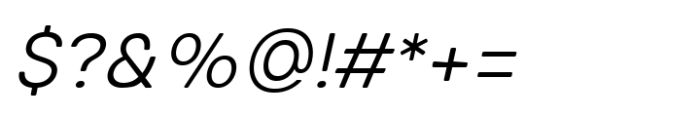 Glimp Rounded Light Italic Font OTHER CHARS