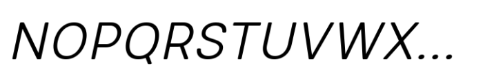 Glimp Rounded Light Italic Font UPPERCASE