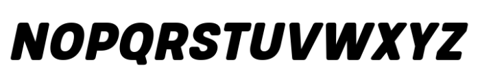 Glimp Rounded Semi Condensed Black Italic Font UPPERCASE