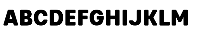 Glimp Rounded Semi Condensed Black Font UPPERCASE