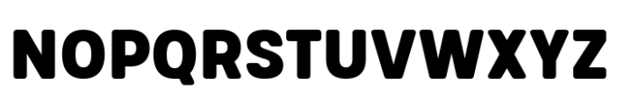 Glimp Rounded Semi Condensed Black Font UPPERCASE