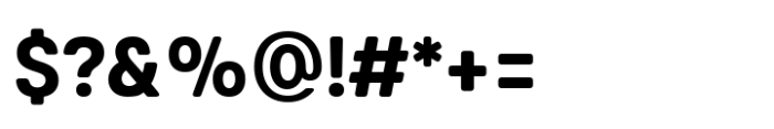 Glimp Rounded Semi Condensed Bold Font OTHER CHARS