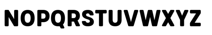 Glimp Rounded Semi Condensed Extra Bold Font UPPERCASE