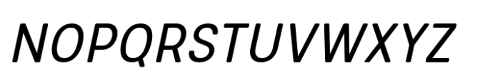 Glimp Rounded Semi Condensed Italic Font UPPERCASE