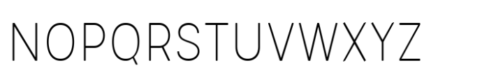 Glimp Rounded Semi Condensed Thin Font UPPERCASE