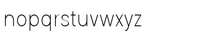 Glimp Rounded Semi Condensed Thin Font LOWERCASE