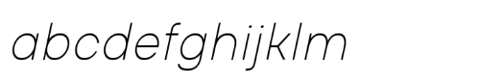 Glimp Rounded Thin Italic FONT