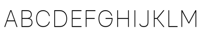 Glimp Rounded Thin Font UPPERCASE