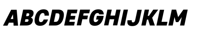 Glimp Semi Condensed Black Italic Font UPPERCASE