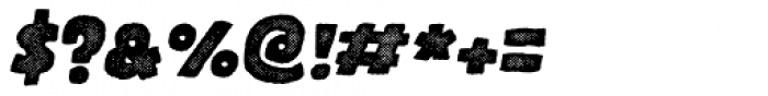 Gliny Heavy Rasp Italic Font OTHER CHARS
